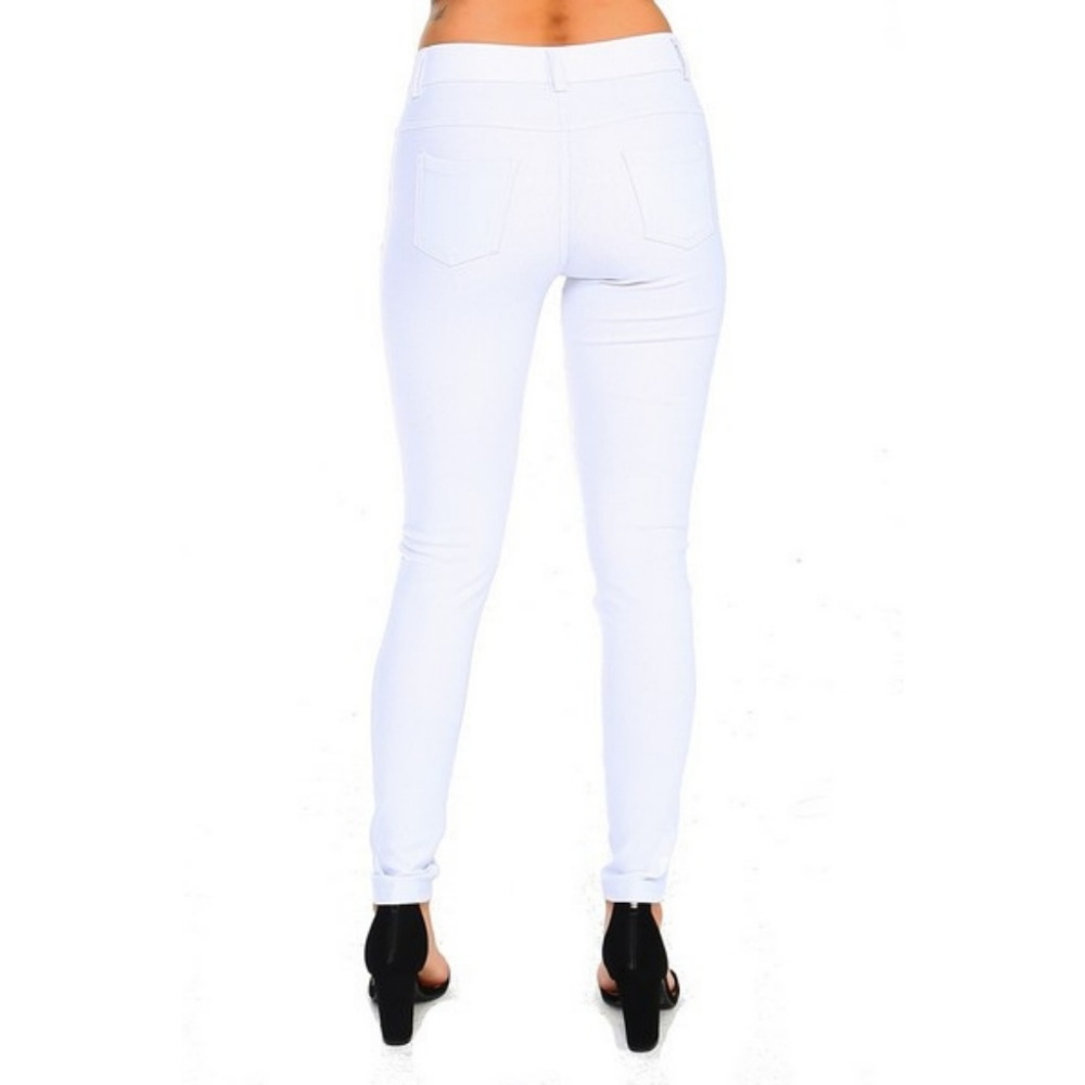 Women's 5-Pocket Skinny Jeggings Leggings Pants WH - Picture 4 of 7